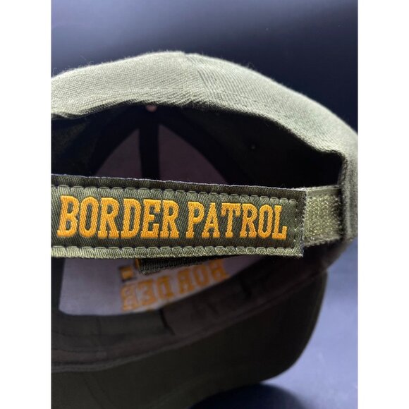 US Border Patrol Hat Cap Green Adult Strapback Halloween Costume USA - Picture 5 of 7